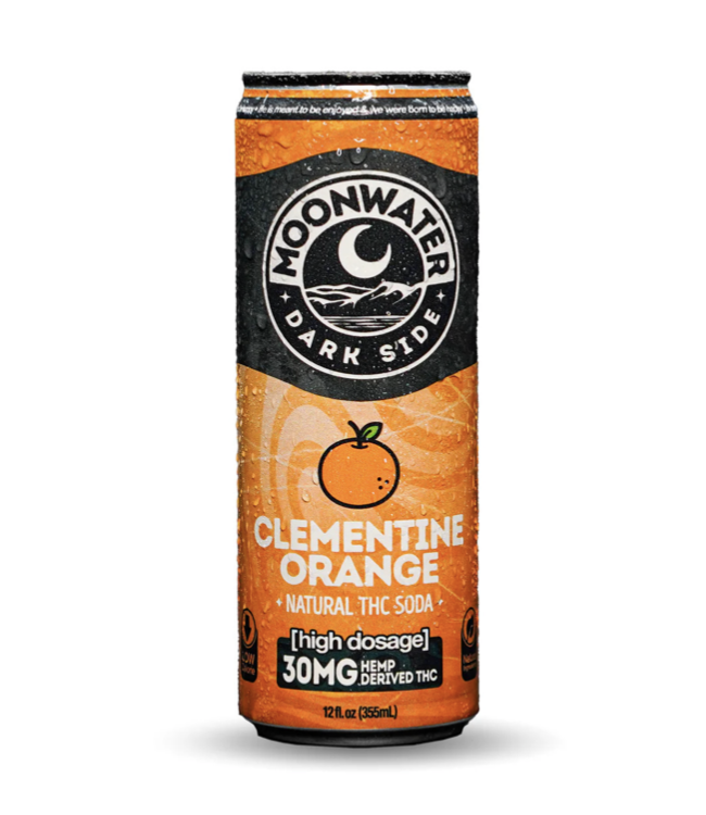 Moonwater Beverages Natural 30mg THC High Doose / Clementine Orange